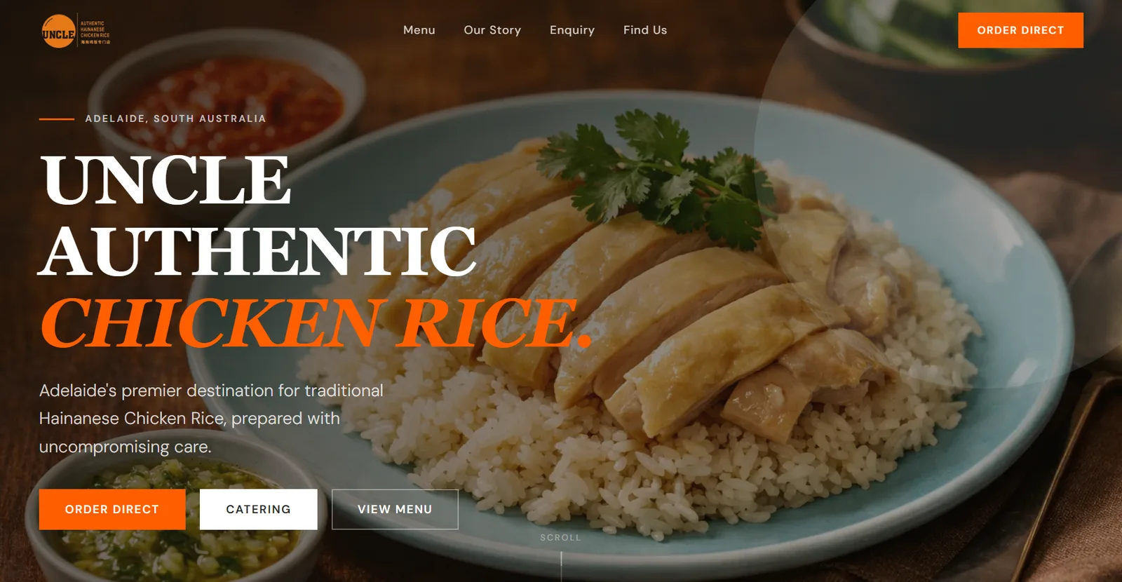 Uncle Hainanese Chicken Rice website